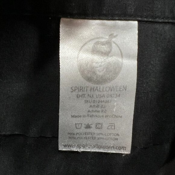 Spirit Halloween Hasta La Muerte Mens Large Black Short Sleeve Button Shirt‎ - Picture 3 of 4